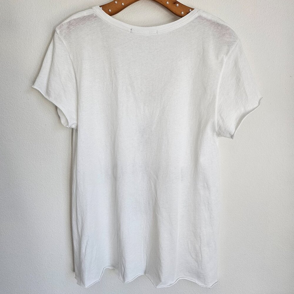 Wildfox Love Potion N°9 Graphic Deep V-Neck Tee - White - Size L - Picture 3 of 9